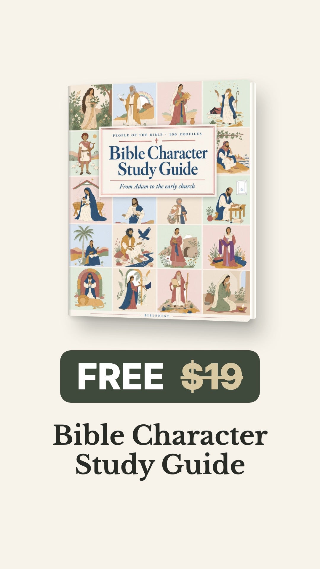 Free bonus: Bible Character Study Guide