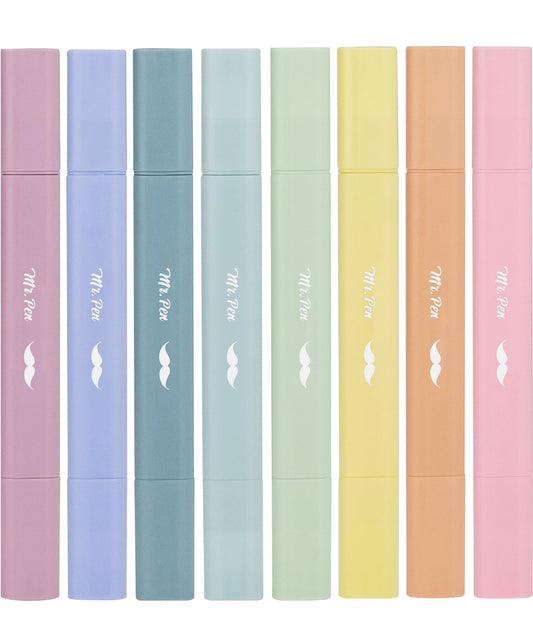 BibleNest Bible Highlighters – 8 Dual-Tip No-Bleed Markers (Dreamfield)