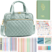 BibleNest Bible Tote Bag with 36-Piece Journaling Kit