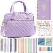 BibleNest Bible Tote Bag with 36-Piece Journaling Kit