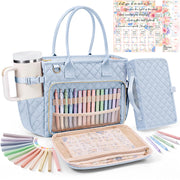 BibleNest Quilted Bible Tote Bag + Cover Set