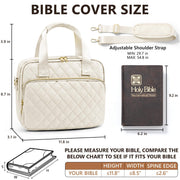 BibleNest Bible Tote Bag with 36-Piece Journaling Kit