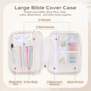 BibleNest Bible Cover & Journaling Bag – Quilted Floral Patchwork