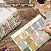 BibleNest Bible Tabs – 75 Large Print Index Tabs (Neutral)