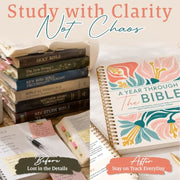 The Bible in a Year 52-Week Journal - inside pages