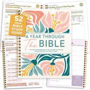 A Year Through the Bible – 52-Week Guided Bible Study Journal