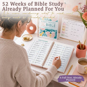 A Year Through the Bible – 52-Week Guided Bible Study Journal